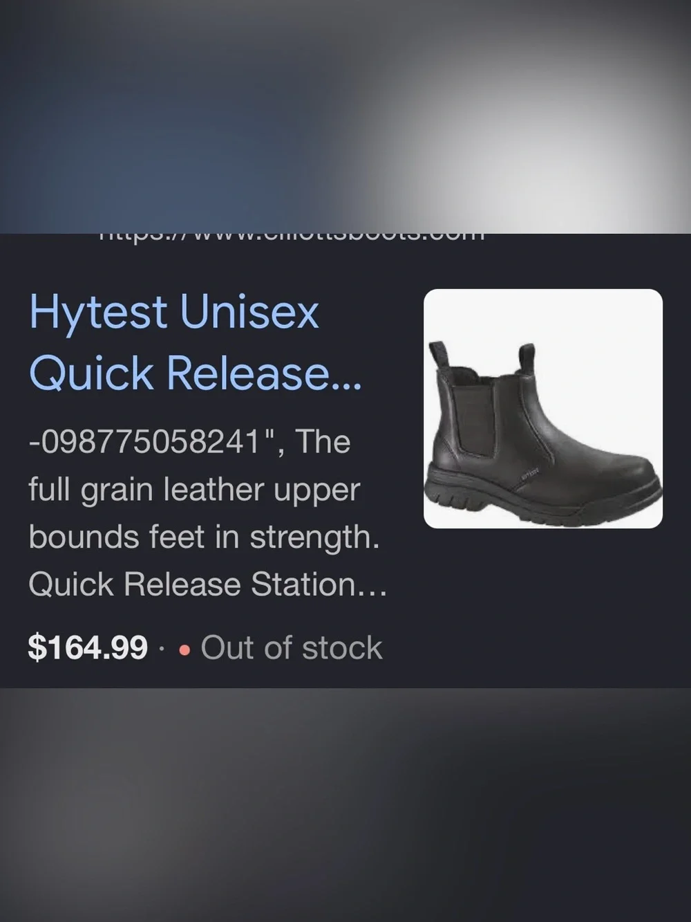 Black Slip-On Work Chelsea Boots